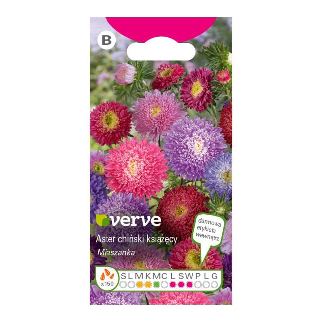 Frø af kinesisk aster Prinsen Verve mix