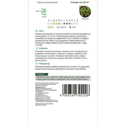 Økologiske tomatfrø Ace 55 VF Verve