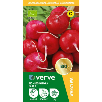 Bio-frø til radise Saxa 2 Verve