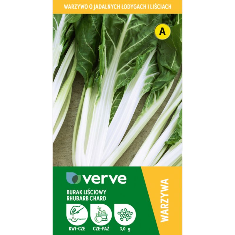Frø til bladbede Rhubarb Chard Verve