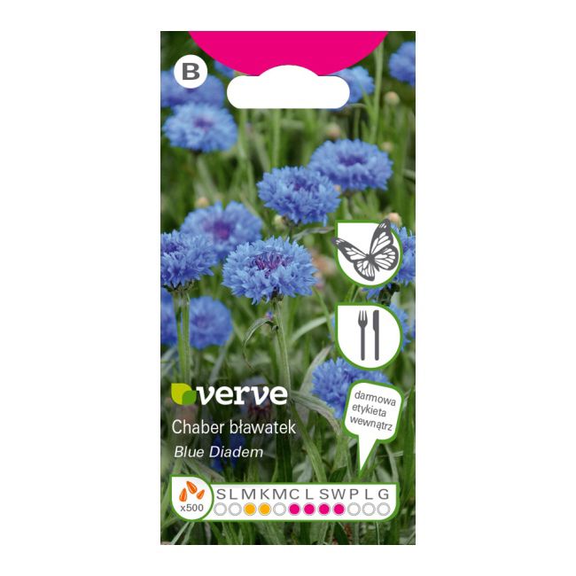 Frø af blå kornblomst Diadem Verve