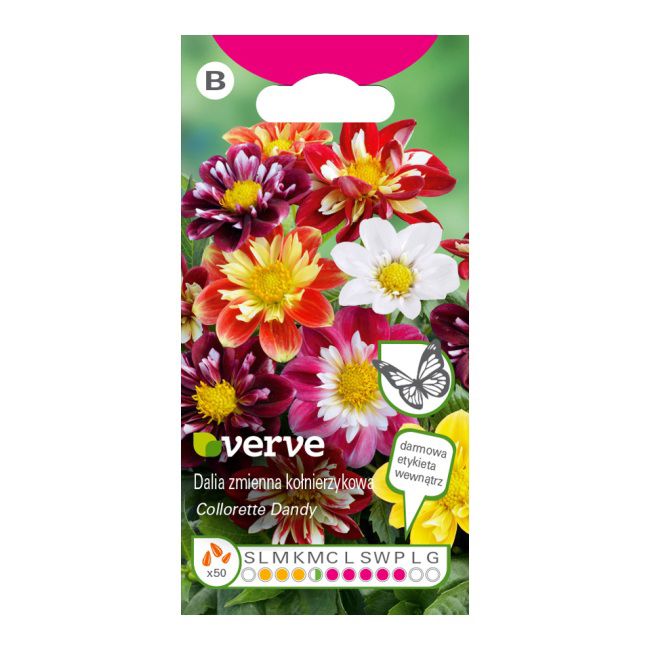 Frø til dalia Collarette Dandy Verve