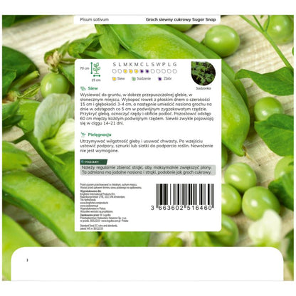 Frø af sukkerærter Sugar Snap Verve
