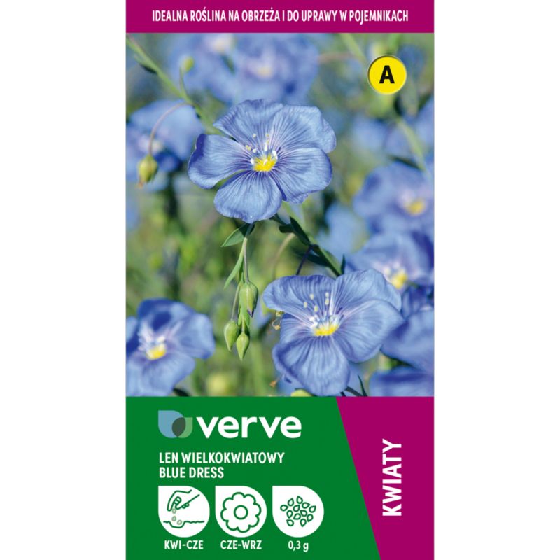 Dress Blue Verve blå hørfrø