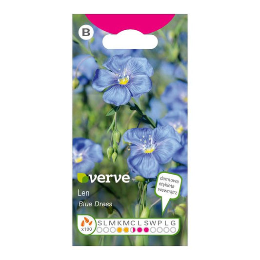 Dress Blue Verve blå hørfrø