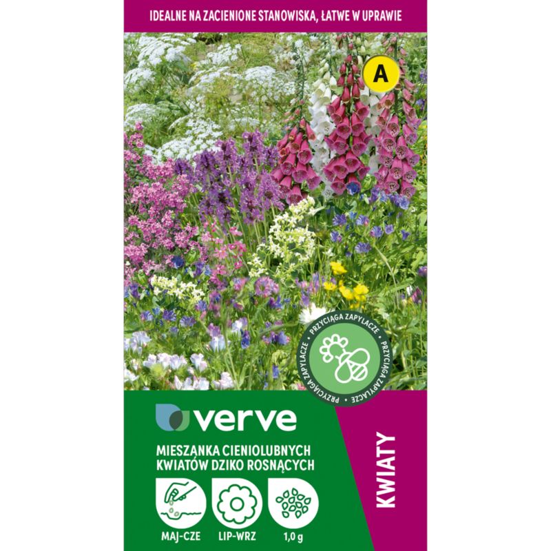 Frøblanding Wildflower Verve til skyggefulde områder