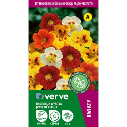 Frø af Tropaeolum Jewel of Africa Verve mix