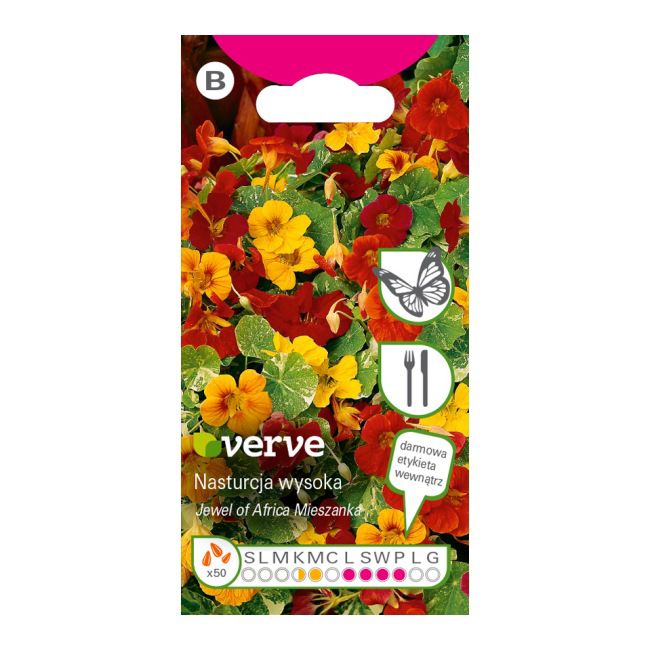 Frø af Tropaeolum Jewel of Africa Verve mix