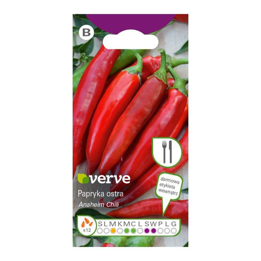Frø af Anaheim Mild Chilipeber Verve