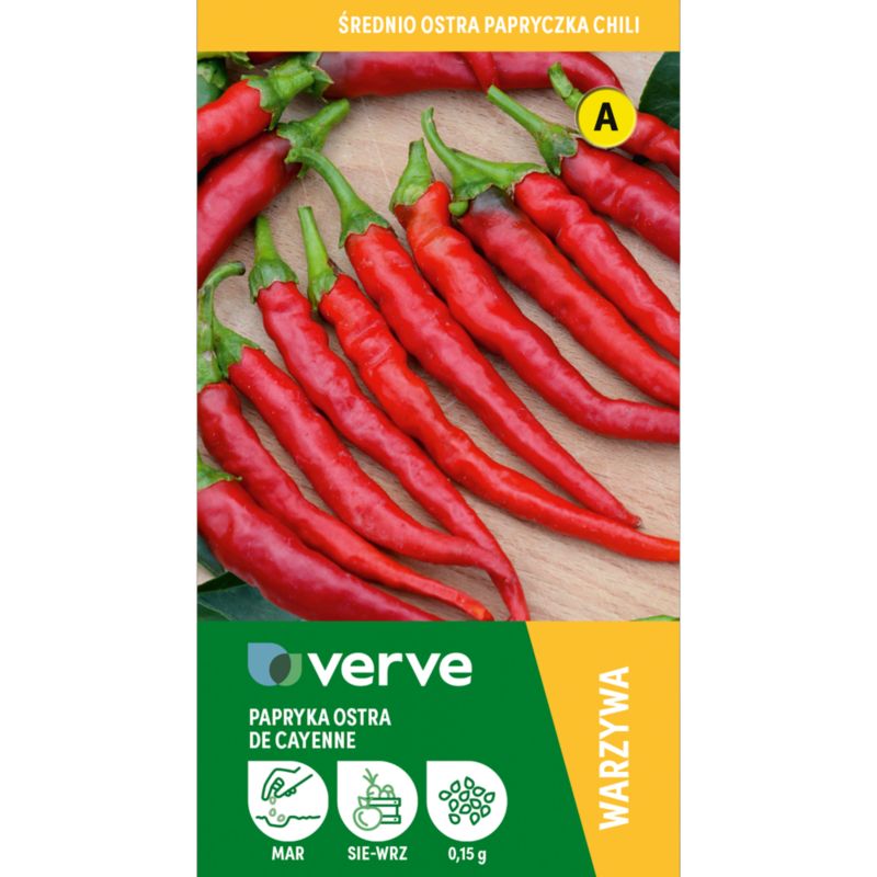Frø af Cayenne-peber Verve