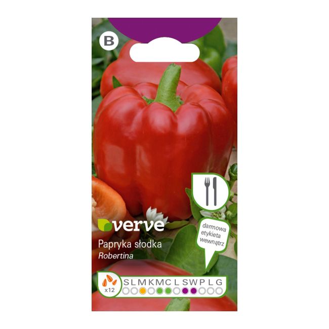 Frø af rød peberfrugt Robertina Verve