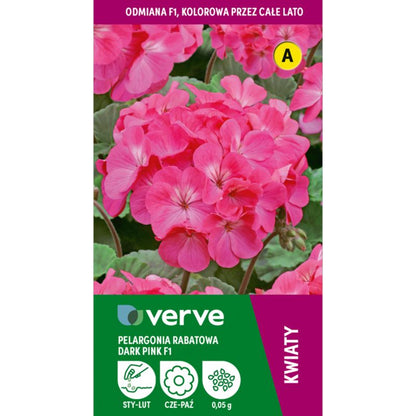 Frø af pelargonium F1 Verve bedplante, pink