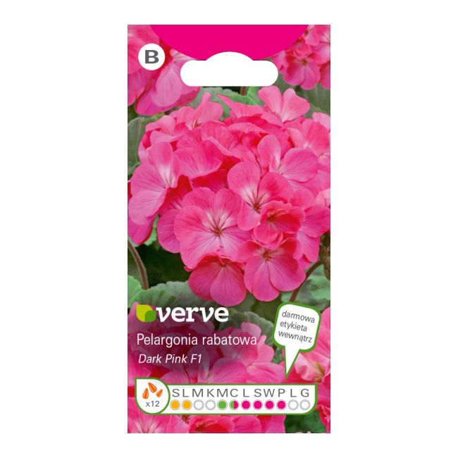Frø af pelargonium F1 Verve bedplante, pink