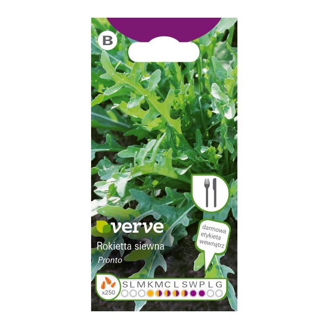 Frø af dyrket rucola Verve