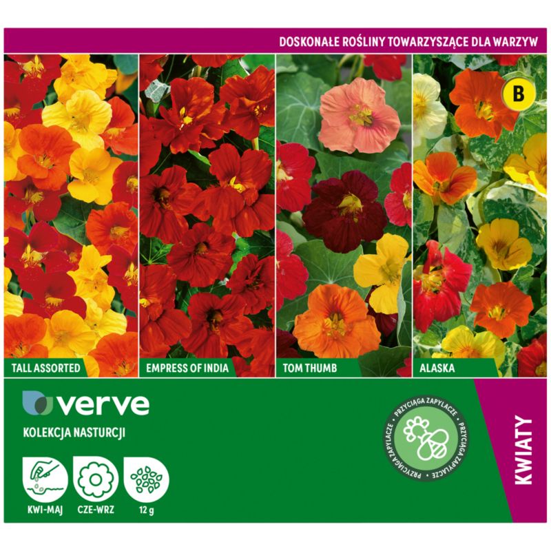 Frø af karse Verve-kollektion med blomsterkarse