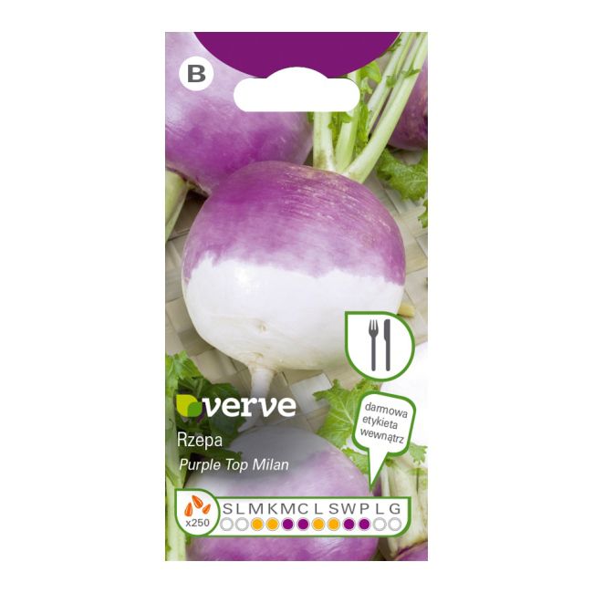 Frø af kålroe Purple Top Milan Verve