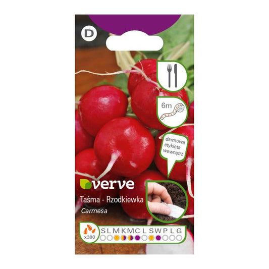 Frø af radise Carmesa Verve bånd 6 m