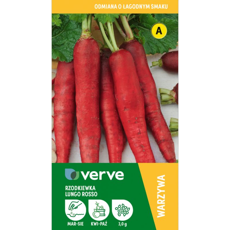 Frø til radise Lungo Rosso Verve