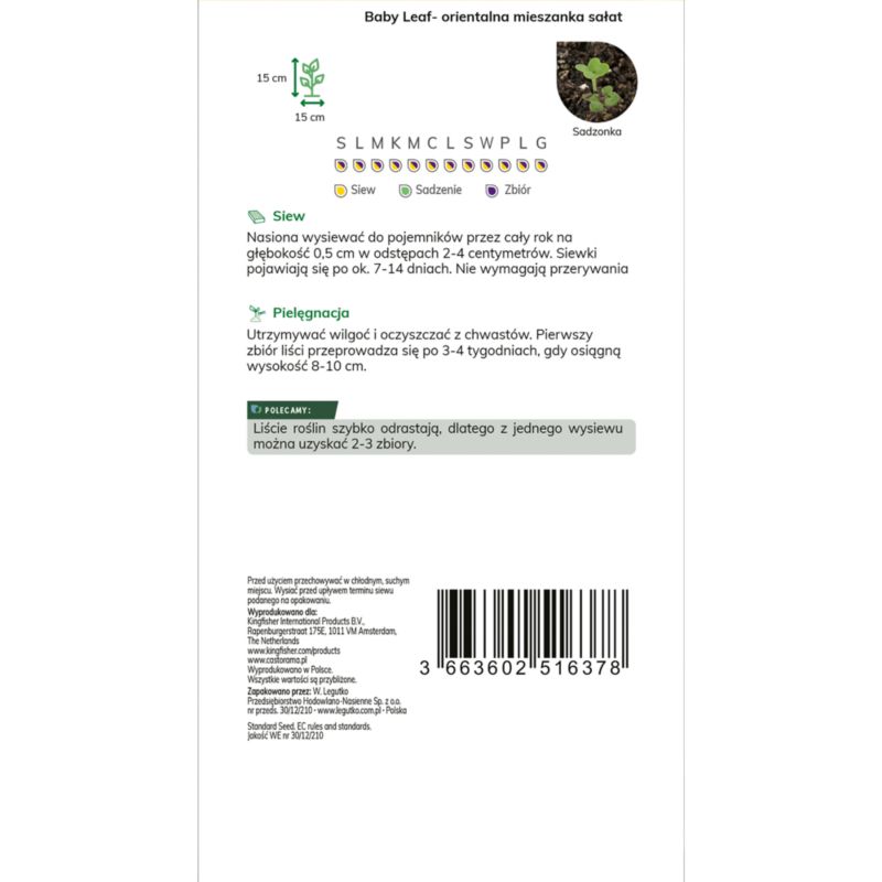 Baby Leaf Verve salatfrø blanding Orie