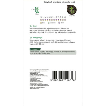 Baby Leaf Verve salatfrø blanding Orie