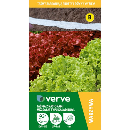 Frø til salat Salad Bowl Verve mix på bånd 6 m