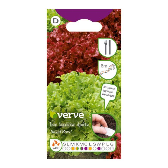 Frø til salat Salad Bowl Verve mix på bånd 6 m