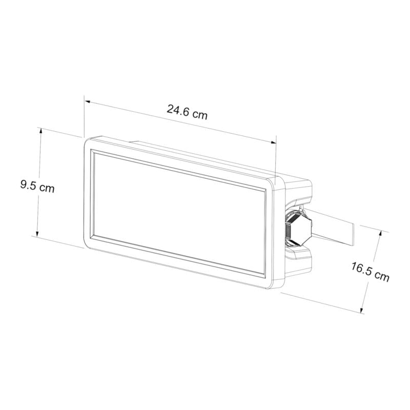 LED Projektør Davern 30 W 3750 lm 5000 K Sort
