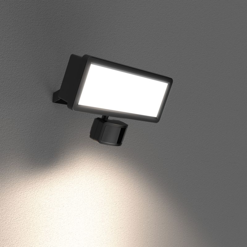 Naświetlacz Davern 30 W 3750 lm 5000 K Sort med Bevægelsessensor