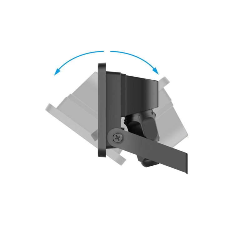 LED Projektør Lucan 10 W Sort