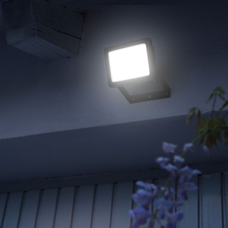 LED Projektør Lucan 10 W Sort