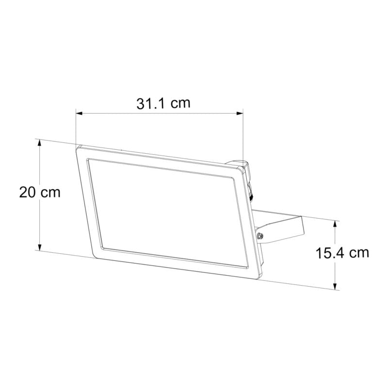 Naświetlacz LED Lucan 14800 lm 5000 K IP65 Sort