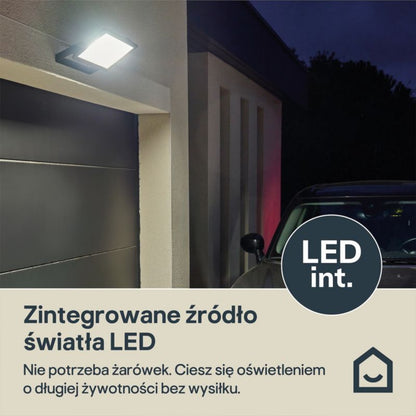 Naświetlacz LED Lucan 14800 lm 5000 K IP65 Sort
