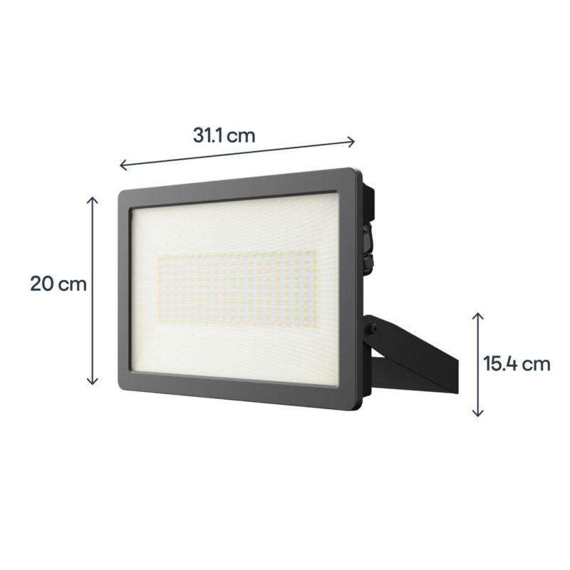 Naświetlacz LED Lucan 14800 lm 5000 K IP65 Sort