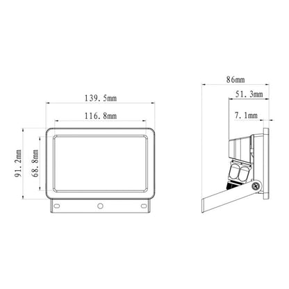 Naświetlacz LED Lucan 20 W Hvid 3300 lm IP65