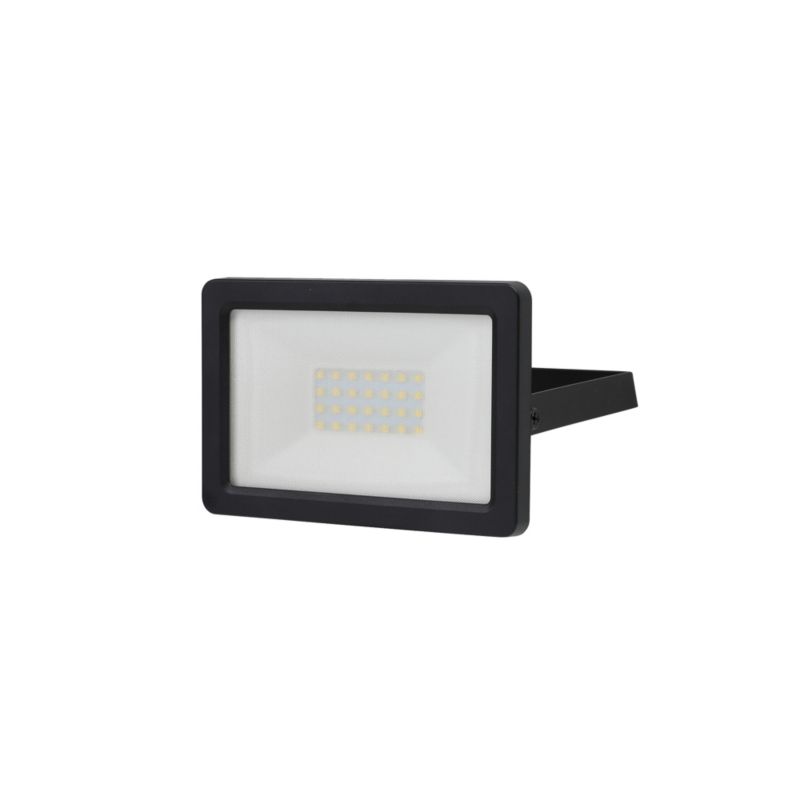 GoodHome Lucan 20 W udendørs LED‑projektør i mat‑sort