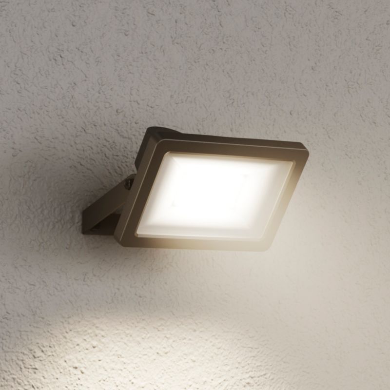 GoodHome Lucan 20 W udendørs LED‑projektør i mat‑sort
