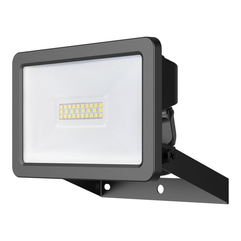 LED Projektør Lucan 20 W Sort
