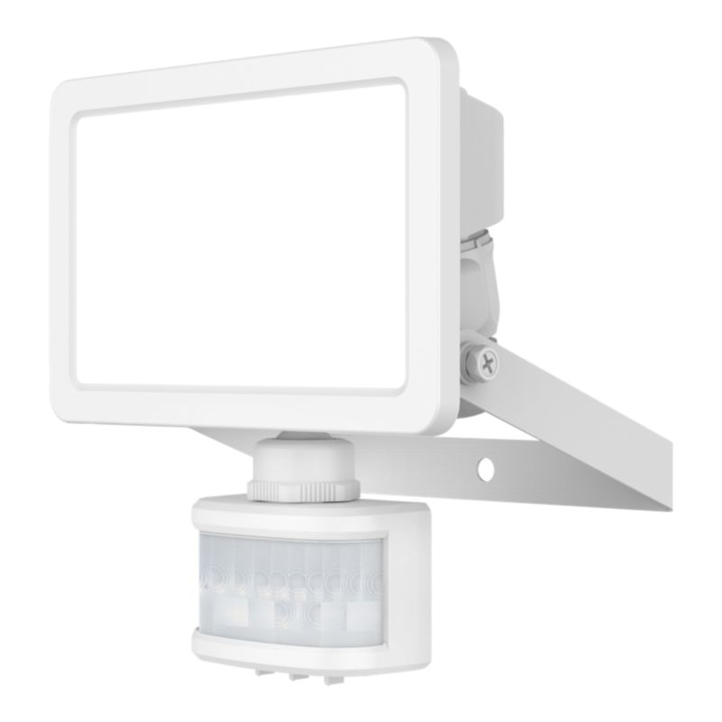 LED Projektør Lucan 20 W Med Bevægelsessensor Hvid