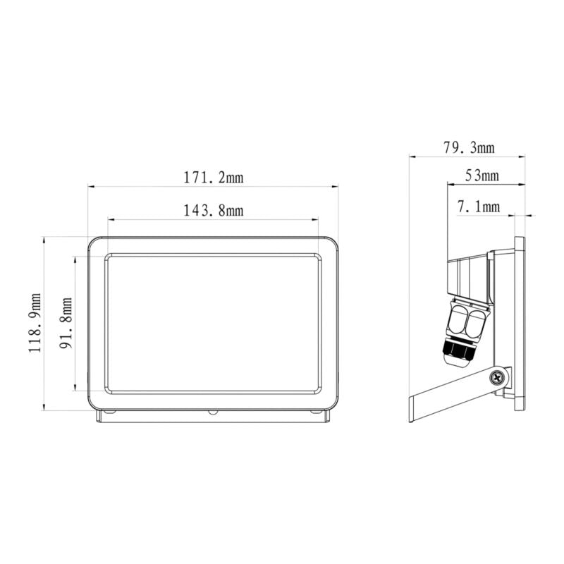 Projektør Lucan 30 W Hvid IP65