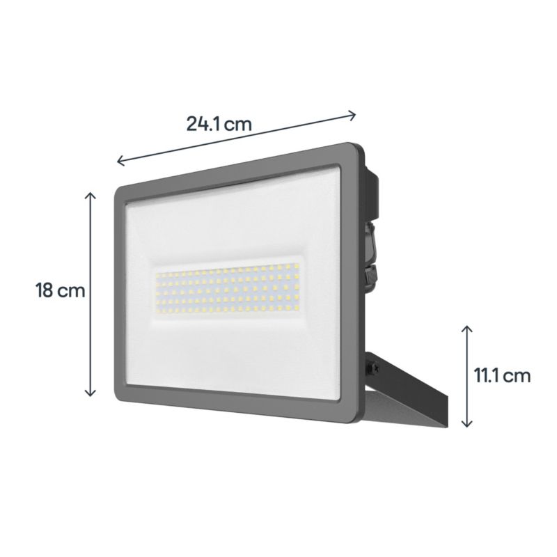 Naświetlacz LED Lucan 7500 lm 5000 K IP65 Sort