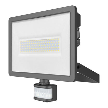LED-Projektør Lucan 7500 lm 5000 K IP65 med Bevægelsessensor Sort