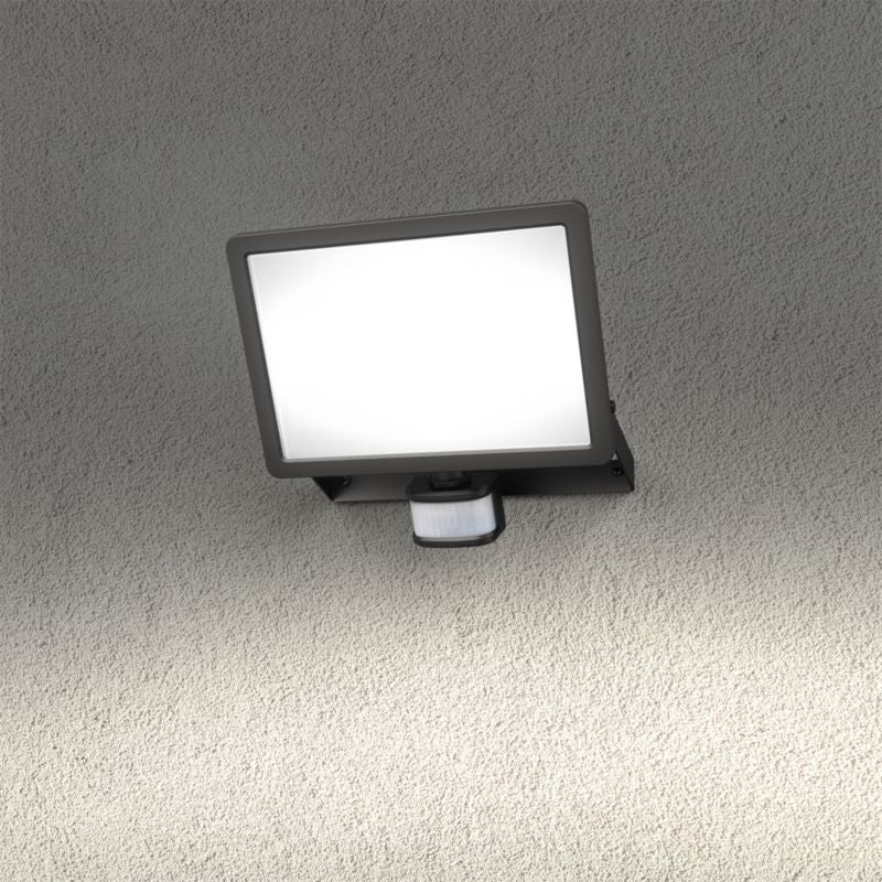 LED-Projektør Lucan 7500 lm 5000 K IP65 med Bevægelsessensor Sort