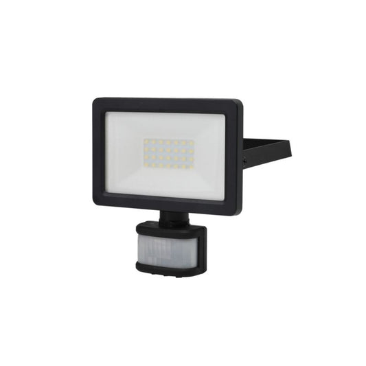 GoodHome Lucan LED‑projektør med bevægelsessensor 20 W mat‑sort