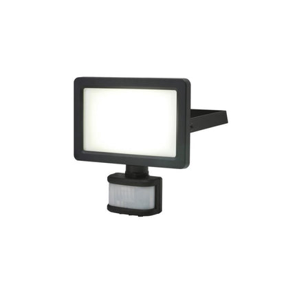 GoodHome Lucan LED‑projektør med bevægelsessensor 20 W mat‑sort