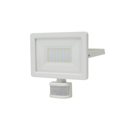 GoodHome Lucan LED-projektør med bevægelsessensor 30 W hvid