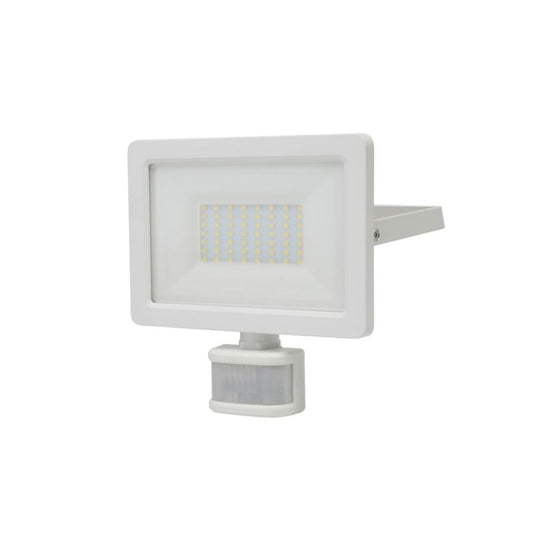 GoodHome Lucan LED-projektør med bevægelsessensor 30 W hvid