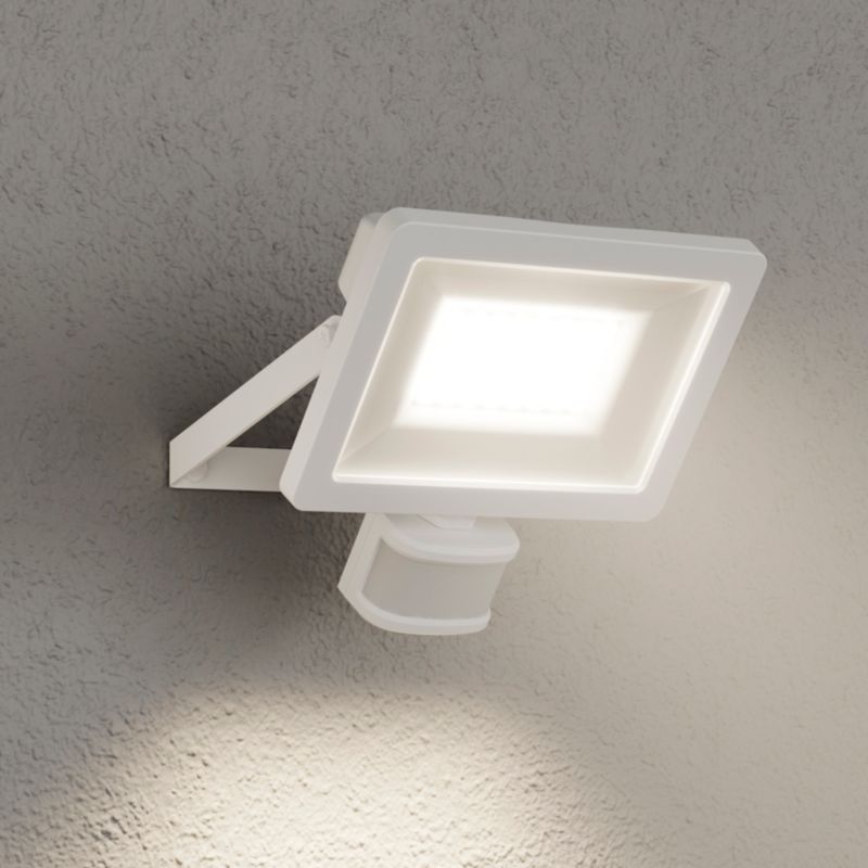 GoodHome Lucan LED-projektør med bevægelsessensor 30 W hvid