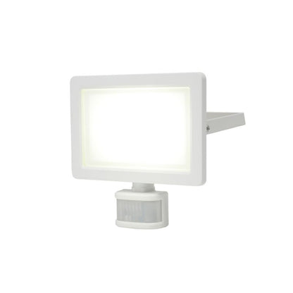 GoodHome Lucan LED-projektør med bevægelsessensor 30 W hvid