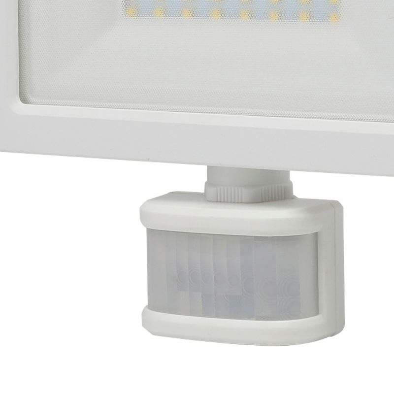 GoodHome Lucan LED-projektør med bevægelsessensor 30 W hvid