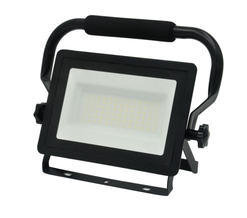 LED Projektør 50 W 6500 K Bærbar IP65 Sort